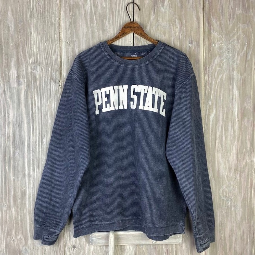 Penn State Nittany‎ Lions Corduroy Pullover Sweatshirt S Pressbox Royce Apparel